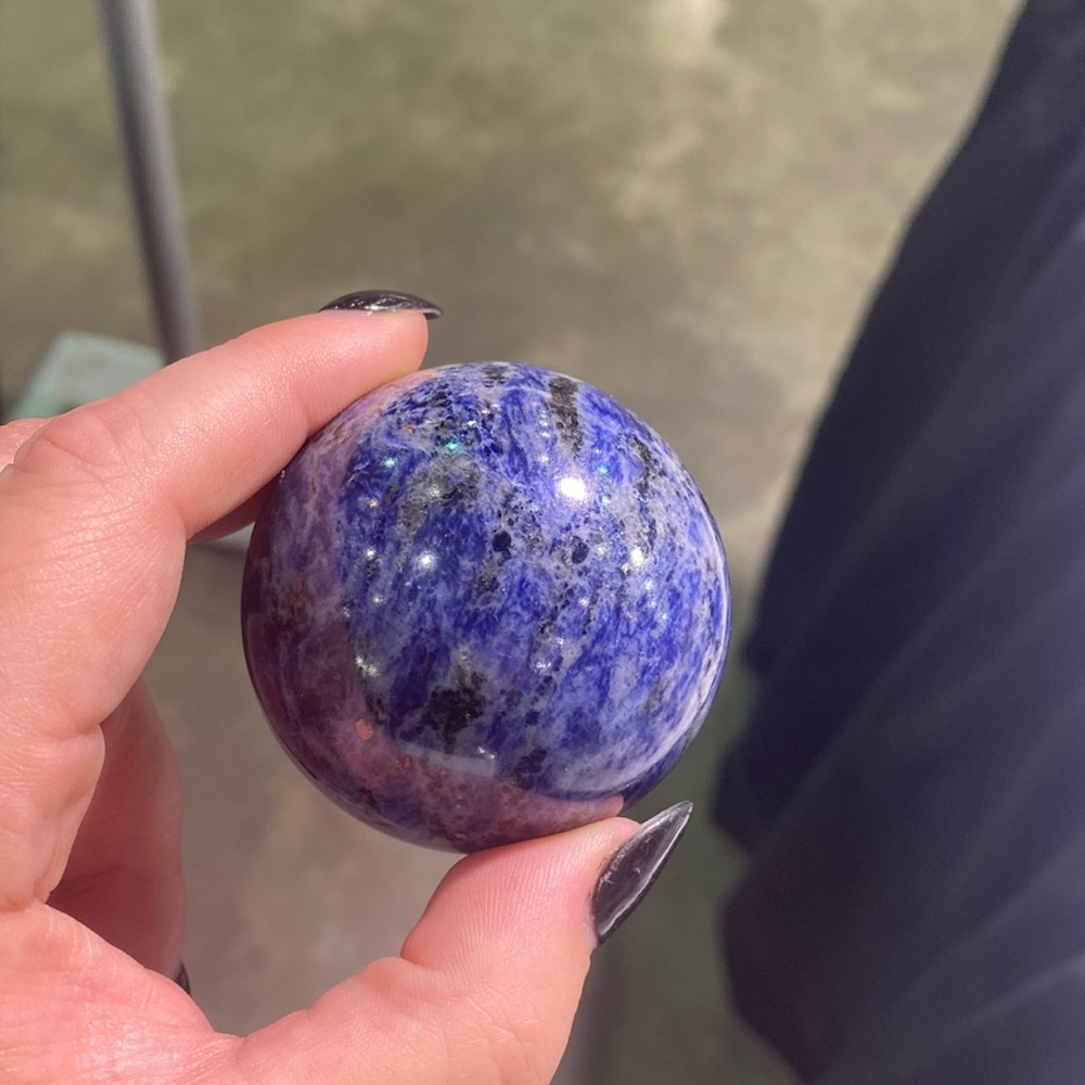 Sodalite Sphere - mineral - collectible